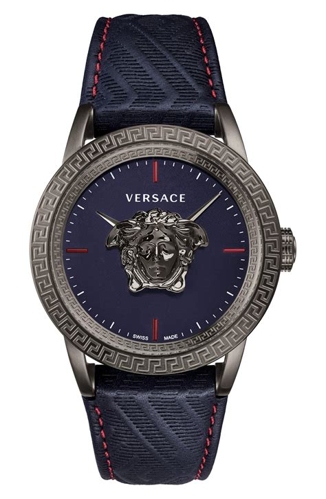 versace watch men leather|Versace watches men price.